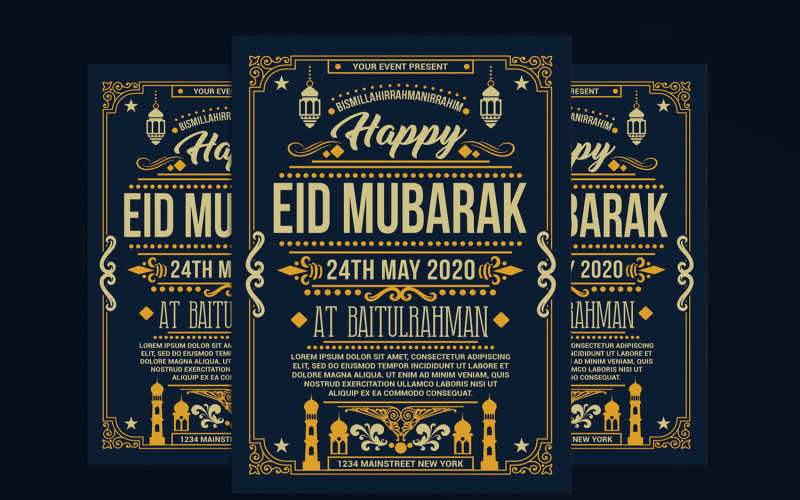 Download Фирменный стиль "Eid Mubarak Flyer - Corporate Identity Template" / Eid Mubarak Flyer - Corporate Identity Template - Фирменный стиль 