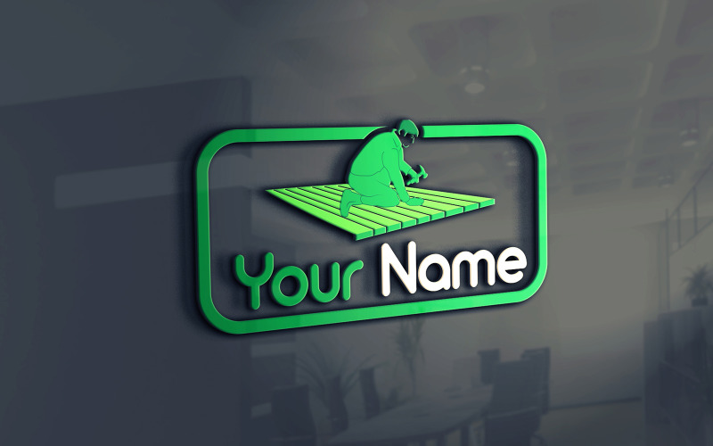 Download Шаблон логотипа "Floor Coverings Logo Template" / Floor Coverings Logo Template - Шаблон логотипа на тему графика parquet,logo,floor,coverings,laminate,wood,timber,lumber,hardwood