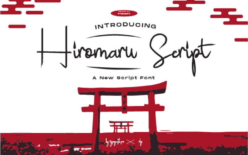 Download Шрифт "Hiromaru Cursive Font" / Hiromaru Cursive Font - Шрифт на тему графика 