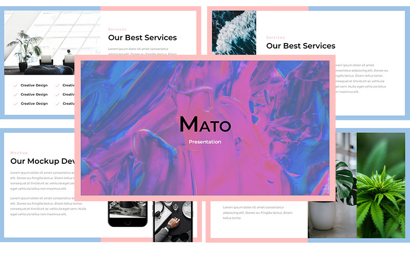 Mato - Modèle PowerPoint créatif Premium