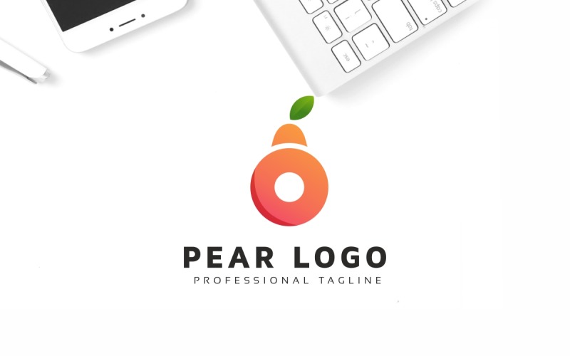 Download Шаблон логотипа "Pear Logo Template" / Pear Logo Template - Шаблон логотипа на тему графика apple,bite,logo,clean,colorful,computer,creative,dessert,eat,fruit,graphic,green,idea,inc,template,modern,multi,multipurpose,orange,pear,pear,logo,professional,restaurant,shop,software,techno