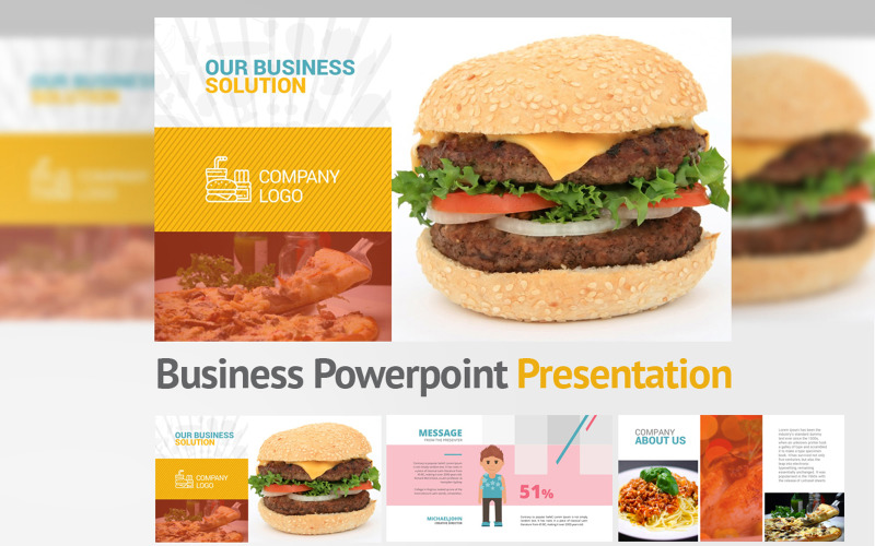 Шаблон еды PowerPoint
