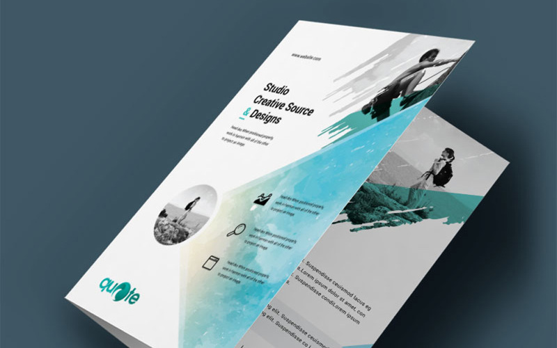 Download Фирменный стиль "Business BiFold Brochure - Corporate Identity Template" / Business BiFold Brochure - Corporate Identity Template - Фирменный стиль на тему графика creative,design,green,black,template,bifold,brochure,business,bifold,corporate,professional,brochure-design,corporate,clean,bifold-brochure,vector-brochure,indesign,print,inspiration,minimal