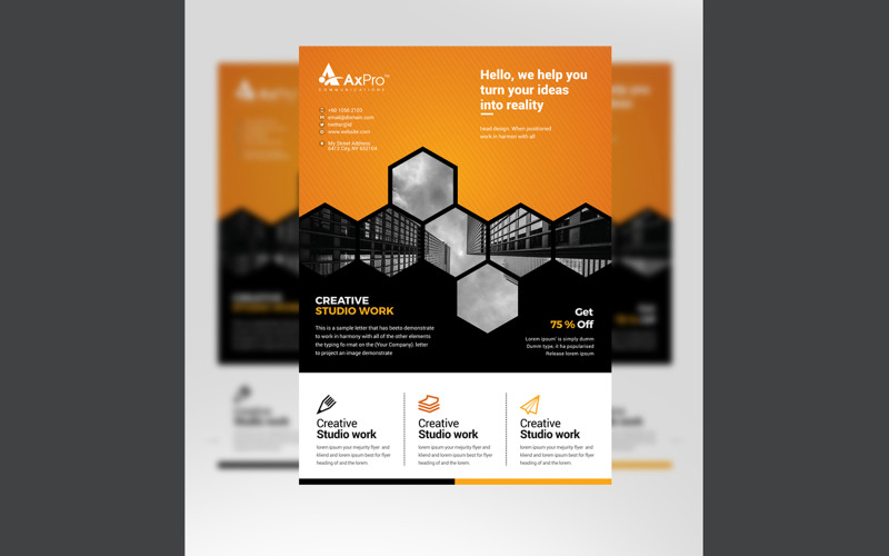 Download Фирменный стиль "Business Flyer - Corporate Identity Template" / Business Flyer - Corporate Identity Template - Фирменный стиль на тему графика creative,template,flyer-design,design,poster,flyer,corporate,business,concept,modern,layout,print,abstract,promotion,product,promote,advertise,sale,production,leaflet
