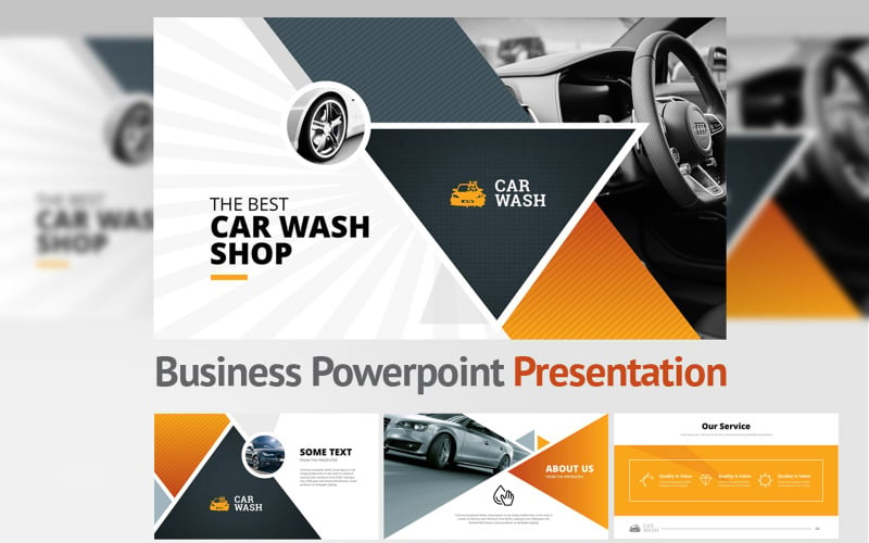 Car Wash PowerPoint template
