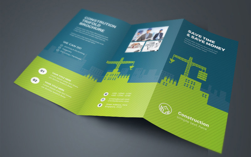Download Фирменный стиль "Construction TriFold Brochure - Corporate Identity Template" / Construction TriFold Brochure - Corporate Identity Template - Фирменный стиль на тему графика trifold,brochure,business,design,clean,folded,product,promotion,promote,portfolio,creative,template,concept,layout,cover,company,abstract,publication,busine,ss