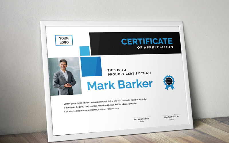 Download Шаблон сертификата "Geometric Certificate Template" / Geometric Certificate Template - Шаблон сертификата на тему графика certificate,corporate,decorative,diploma,elegant,excellence,frame,graduation,green,modern,multicolor,ornament,ornaments,paper,print,ready,template,professional,red,simple