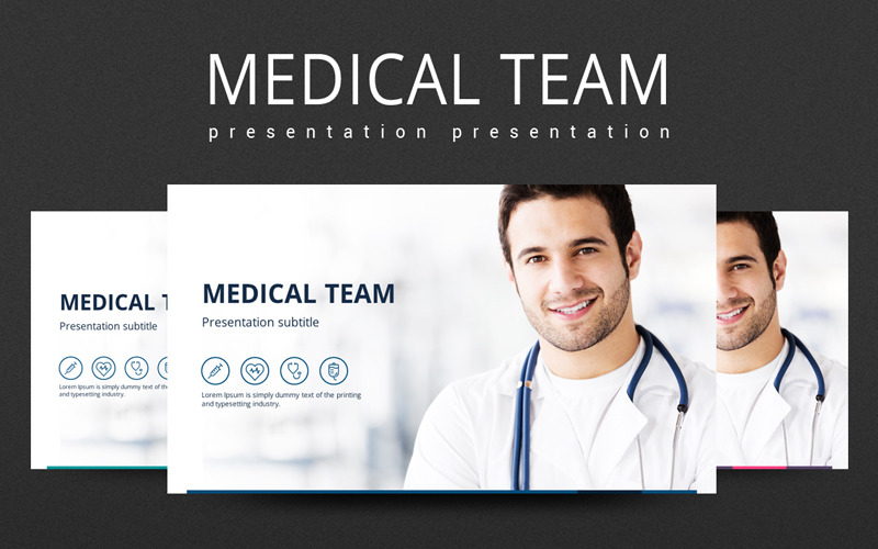 Medisch team PowerPoint-sjabloon