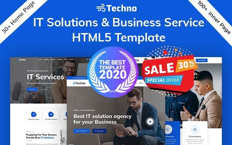 шаблон сайта techno-it solution & business consulting