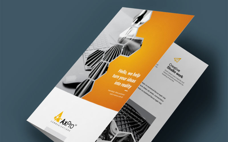 Brochure Bifold - Modello di identità aziendale