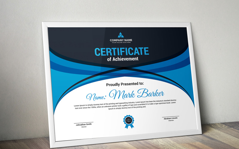 Download Шаблон сертификата "Curvy Certificate Template" / Curvy Certificate Template - Шаблон сертификата на тему графика certificate,corporate,decorative,diploma,elegant,excellence,frame,graduation,green,modern,multicolor,ornament,ornaments,paper,print,ready,template,professional,red,simple