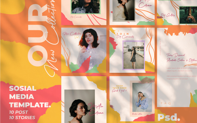 Download Шаблон для соцсетей "Fego Social Media Template" / Fego Social Media Template - Шаблон для соцсетей на тему графика social,media,template,instagram,stories,snapgram,instastory,hype,minimal,fashion,brand,marketing,sale,clean,banner,marketing,multipurpose,page,promotion,retargetingundefined