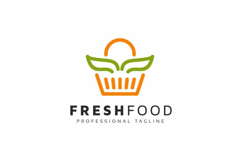 Download Шаблон логотипа "Fresh Food Logo Template" / Fresh Food Logo Template - Шаблон логотипа на тему графика badge,bio,cafe,catering,chef,circle,cook,cooking,diet,dinner,eat,eco,food,fork,fresh,good,green,kitchen,line,lunch