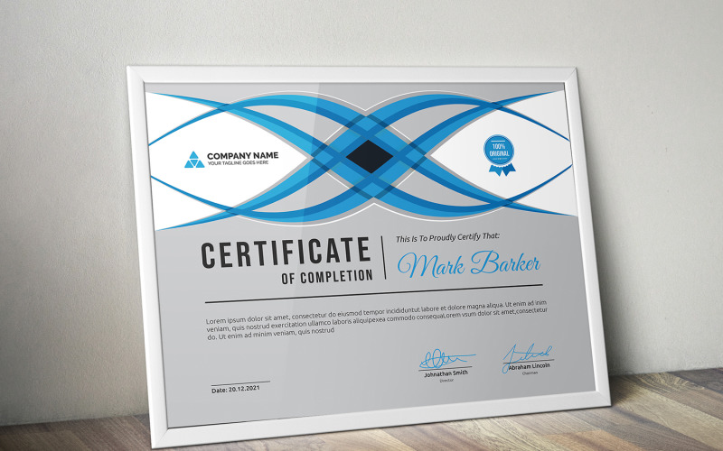 Download Шаблон сертификата "Modern Certificate Template" / Modern Certificate Template - Шаблон сертификата на тему графика certificate,corporate,decorative,diploma,elegant,excellence,frame,graduation,green,modern,multicolor,ornament,ornaments,paper,print,ready,template,professional,red,simple