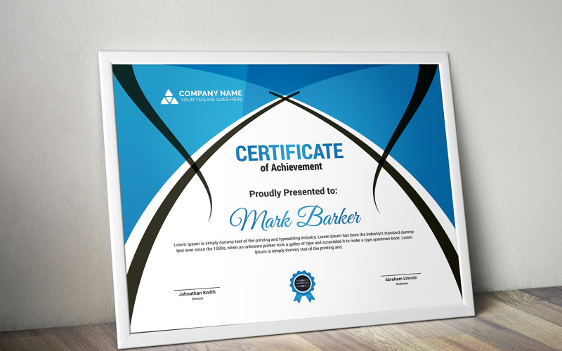 Download Шаблон сертификата "Modern Certificate Template" / Modern Certificate Template - Шаблон сертификата на тему графика certificate,corporate,decorative,diploma,elegant,excellence,frame,graduation,green,modern,multicolor,ornament,ornaments,paper,print,ready,template,professional,red,simple