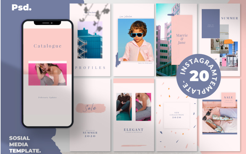 Download Шаблон для соцсетей "Mucha Instagram Social Media Template" / Mucha Instagram Social Media Template - Шаблон для соцсетей на тему графика social,media,template,instagram,stories,snapgram,instastory,hype,minimal,fashion,brand,marketing,sale,clean,banner,marketing,multipurpose,page,promotion,retargetingundefined