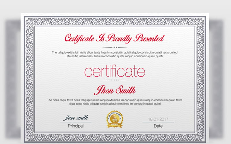 New Business Certificate Template