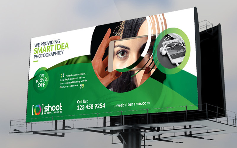 Download Фирменный стиль "Shoot Studio Billboard Banner - Corporate Identity Template" / Shoot Studio Billboard Banner - Corporate Identity Template - Фирменный стиль на тему графика creative,template,billboard,banner,business,clean,banner,lighting-board,promotion,product,sale,offer,road,outdoor,concept,design,modern,abstract,corporate,editable