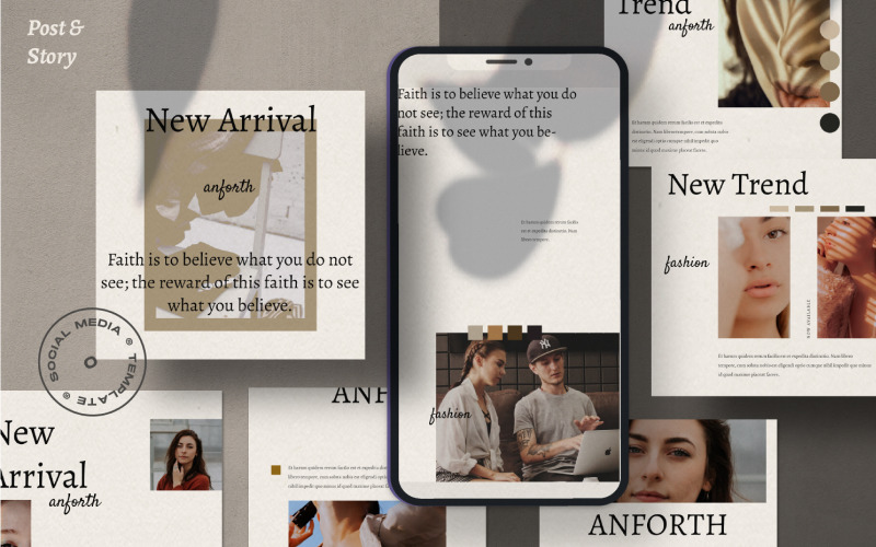 Download Шаблон для соцсетей "Anforth Social Media Template" / Anforth Social Media Template - Шаблон для соцсетей на тему графика social,media,template,instagram,stories,snapgram,instastory,hype,minimal,fashion,brand,marketing,sale,clean,banner,marketing,multipurpose,page,promotion,retargetingundefined