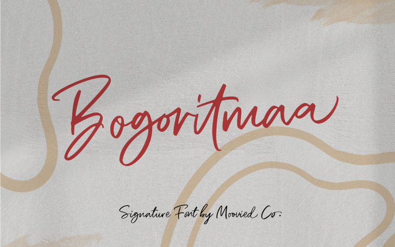 Bogoritmaa Lettertype