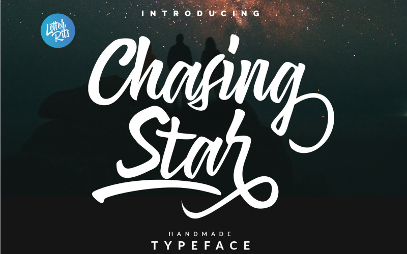 Download Шрифт "Chasing Star Font" / Chasing Star Font - Шрифт на тему графика handwriting,handwritten,logo,script,brush,font,brushfont,wedding,romantic,edgy,gritty,soft,sweet,trendy,branding,invitation,casual,girly,magazine,loud