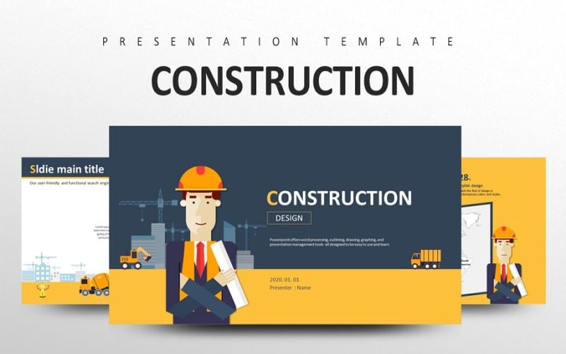 CONSTRUCTION PowerPoint template