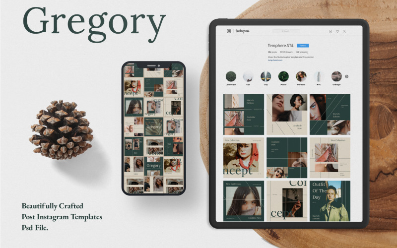 Download Шаблон для соцсетей "Gregory-puzzle Social Media Template" / Gregory-puzzle Social Media Template - Шаблон для соцсетей на тему графика social,media,template,instagram,stories,snapgram,instastory,hype,minimal,fashion,brand,marketing,sale,clean,banner,marketing,multipurpose,page,promotion,retargetingundefined