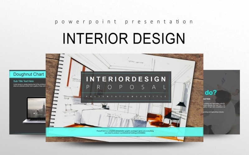 Interieurontwerp PowerPoint-sjabloon