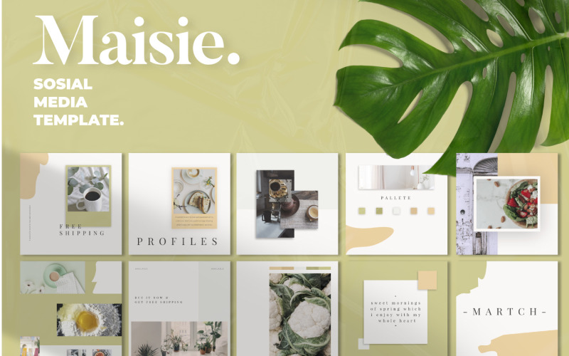 Download Шаблон для соцсетей "Maisie Instagram Story _ Post Social Media Template" / Maisie Instagram Story _ Post Social Media Template - Шаблон для соцсетей на тему графика social,media,template,instagram,stories,snapgram,instastory,hype,minimal,fashion,brand,marketing,sale,clean,banner,marketing,multipurpose,page,promotion,retargetingundefined