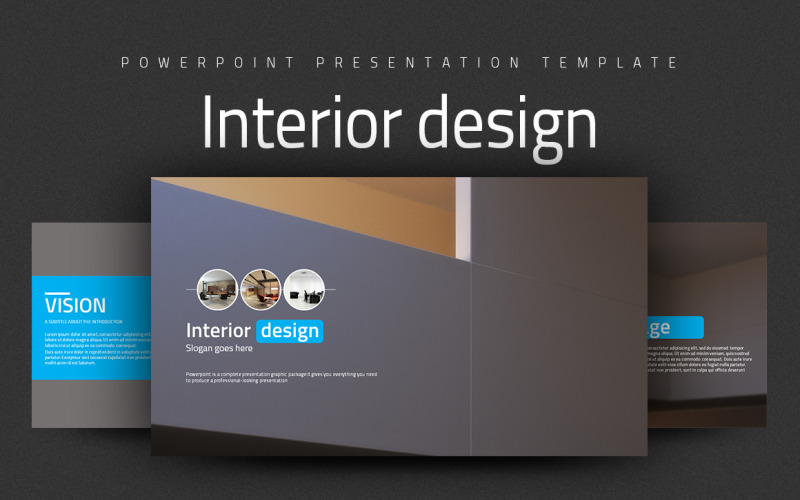 Modèle PowerPoint de design d'intérieur