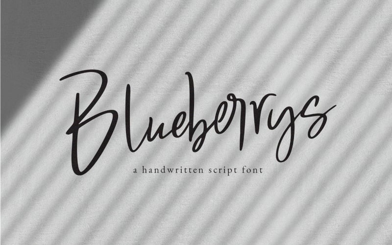 Podpisové písmo Blueberrys