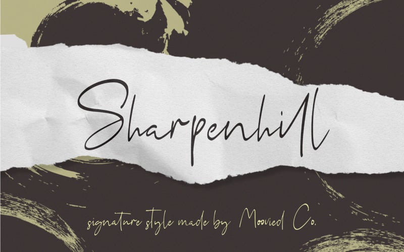 Sharpenhill-lettertype