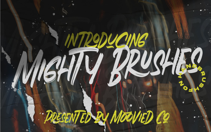 Шрифт Mighty Brushes