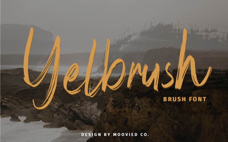 Download Шрифт "Yelbrush Font" / Yelbrush Font - Шрифт на тему графика handwriting,handwritten,logo,script,brush,font,brushfont,wedding,romantic,edgy,gritty,soft,sweet,trendy,branding,invitation,casual,girly,magazine,loud