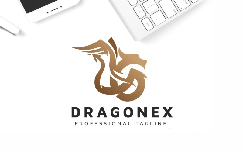 Download Шаблон логотипа "Dragon Logo Template" / Dragon Logo Template - Шаблон логотипа на тему графика ancient,antique,boat,brand,branding,business,clean,crest,donjon,dragon,head,fighter,fire,flame,flames,iconic,identity,karate,legend,mma