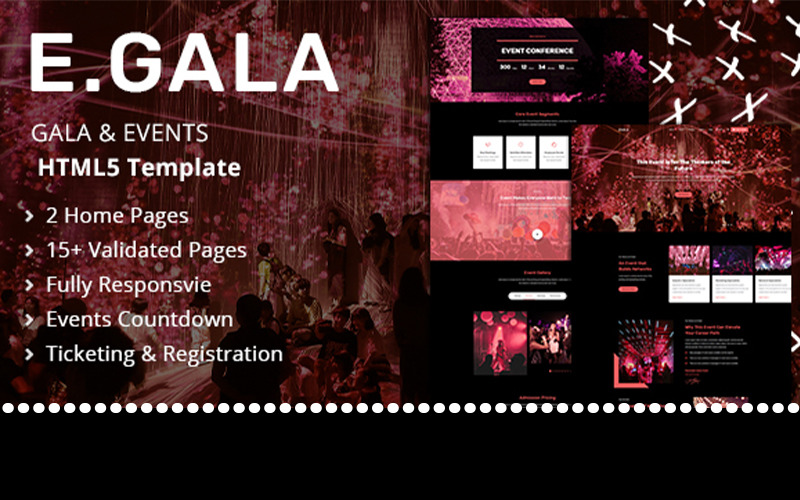 Egala | HTML5-Website-Vorlage für Galas und Veranstaltungen