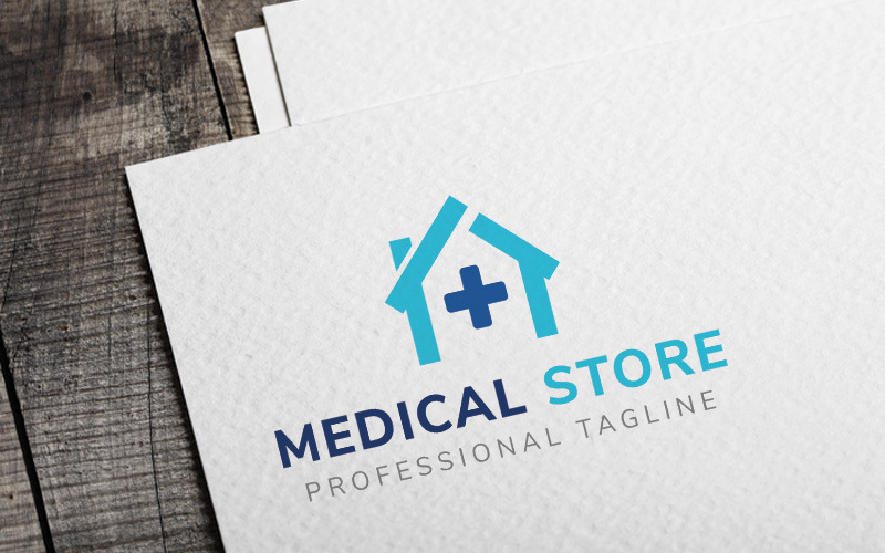 Download Шаблон логотипа "Medical Store Logo Template" / Medical Store Logo Template - Шаблон логотипа на тему графика ayurveda,branding,charity,cross,doctor,door,drugs,health,center,tips,help,herbal,insurance,medical,logo,store,modern,nurse,palliative,care