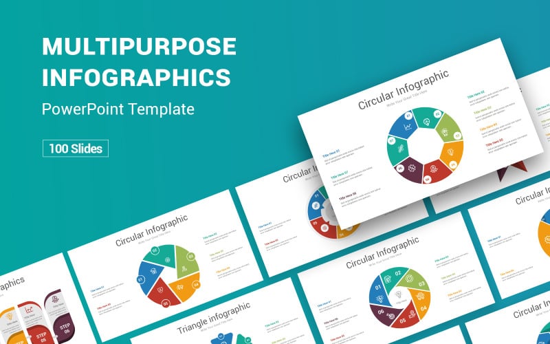 Modello PowerPoint per infografica multiuso