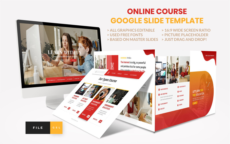 Online tanfolyam - Oktatás Google Slides