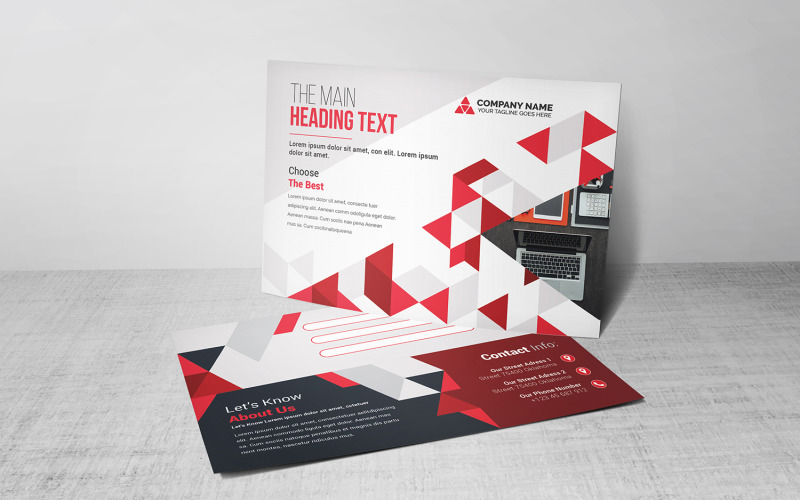 Download Фирменный стиль "Postcard - Corporate Identity Template" / Postcard - Corporate Identity Template - Фирменный стиль на тему графика blue,design,flyer,graphic,green,landscape,modern,official,print,ready,professional,simple,standard,web,white