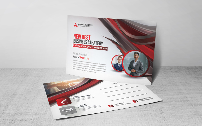 Download Фирменный стиль "Postcard - Corporate Identity Template" / Postcard - Corporate Identity Template - Фирменный стиль на тему графика blue,design,flyer,graphic,green,landscape,modern,official,print,ready,professional,simple,standard,web,white