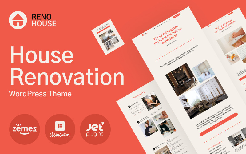RenoHouse - Tema de WordPress para proyectos de construcción y empresas de edificación
