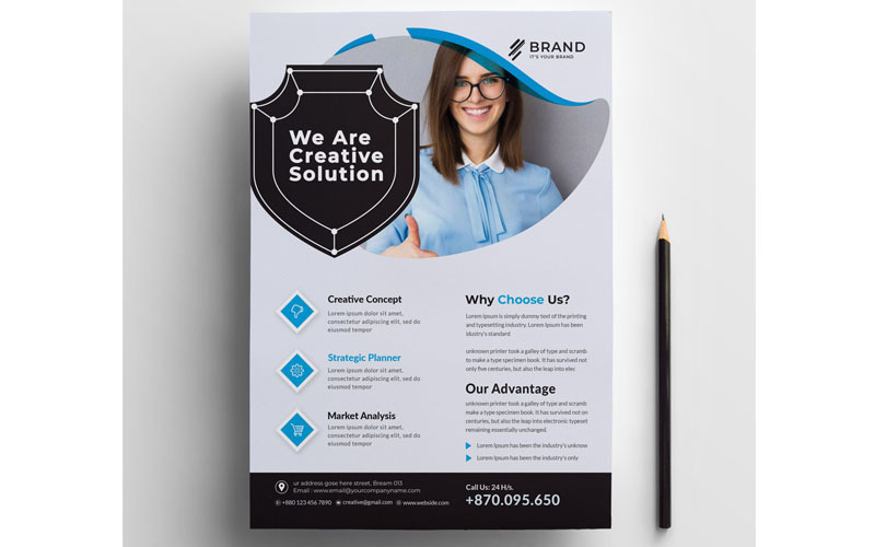 Download Фирменный стиль "Best Creative Business Flyer Vol_69 - Corporate Identity Template" / Best Creative Business Flyer Vol_69 - Corporate Identity Template - Фирменный стиль на тему графика flyer,corporate,corporate,creative,flyer,travel,business,card,card,liflet,computer,internet,stationery,id,kit,blue,hi-quality,official,symple,green