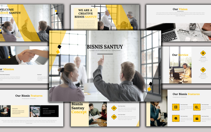 Bisnis Santuy - Creative Business PowerPoint-mall