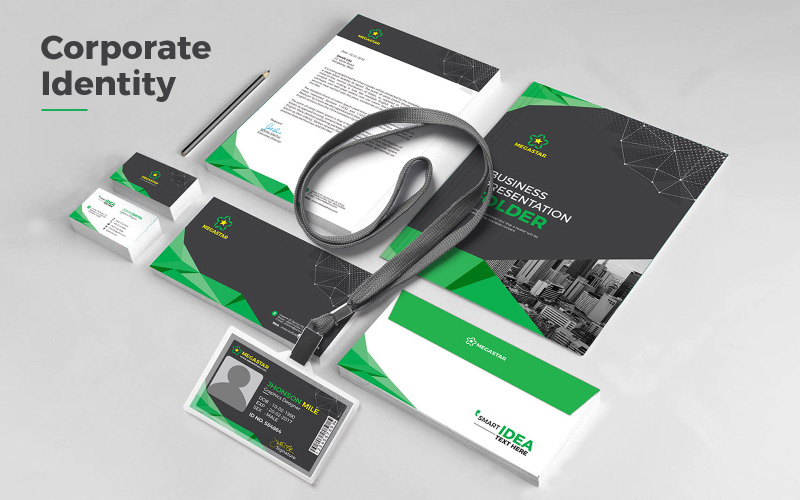 Download Фирменный стиль "Branding - Corporate Identity Template" / Branding - Corporate Identity Template - Фирменный стиль на тему графика branding,identity,stationery,id,card,business,corporate