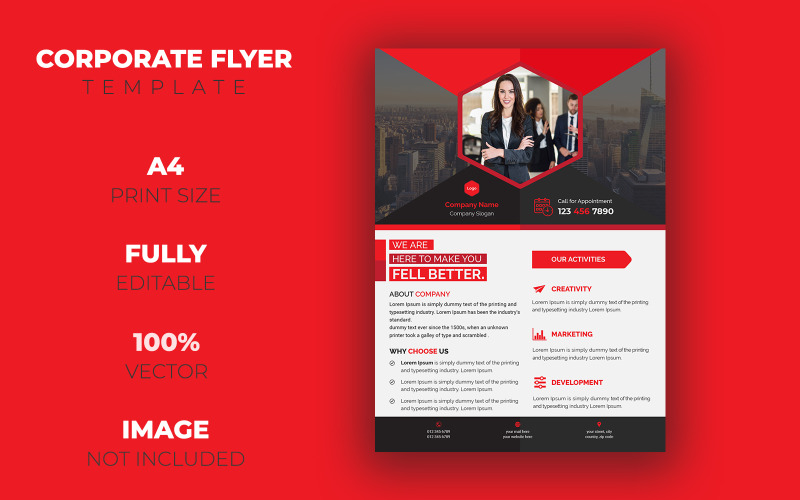 Download Фирменный стиль "Business Flyer - Corporate Identity Template" / Business Flyer - Corporate Identity Template - Фирменный стиль corporate,flyer,brochure,professional,modern,custom,creative,promotion,cover,profile,ads,advertisement,a4,graphic,design,abstract