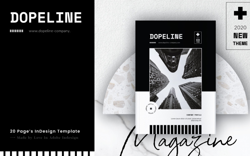 Download Magazine Template "DOPELINE COMPANY PROFILE Magazine Template" / DOPELINE COMPANY PROFILE Magazine Template - Magazine Template на тему графика a4,adobe,business,catalog,clean,creativepreneur,indesign,layout,magazine,minimalist,modern,print,printable,professional,template,usletter,workbook,niches,pitch,deck
