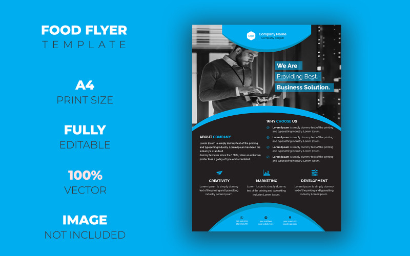 Download Фирменный стиль "Flyer Design - Corporate Identity Template" / Flyer Design - Corporate Identity Template - Фирменный стиль corporate,flyer,design,graphic,ads,minimal,creative,custom,real,estate,professional,modern,clean,brochure,poster,page,blue,a4,property,home