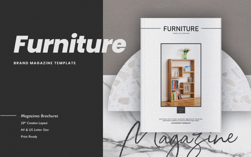 Download Magazine Template "Furniture Design Magazine Template" / Furniture Design Magazine Template - Magazine Template на тему графика a4,adobe,business,catalog,clean,creativepreneur,indesign,layout,magazine,minimalist,modern,print,printable,professional,template,usletter,workbook,niches,pitch,deck
