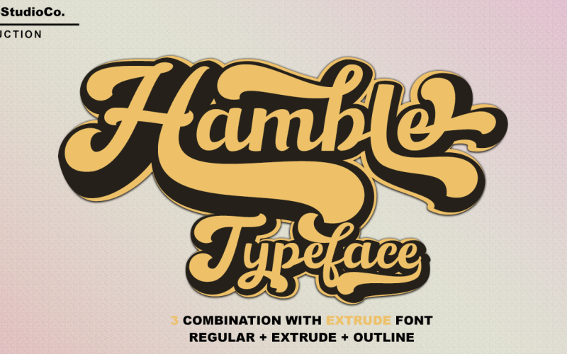 Download Шрифт "Hamble Font" / Hamble Font - Шрифт hamble,font,logo,type,retro,groovy,branding,poster,classic,script,lettering,bold,3d,realistic,fontundefined